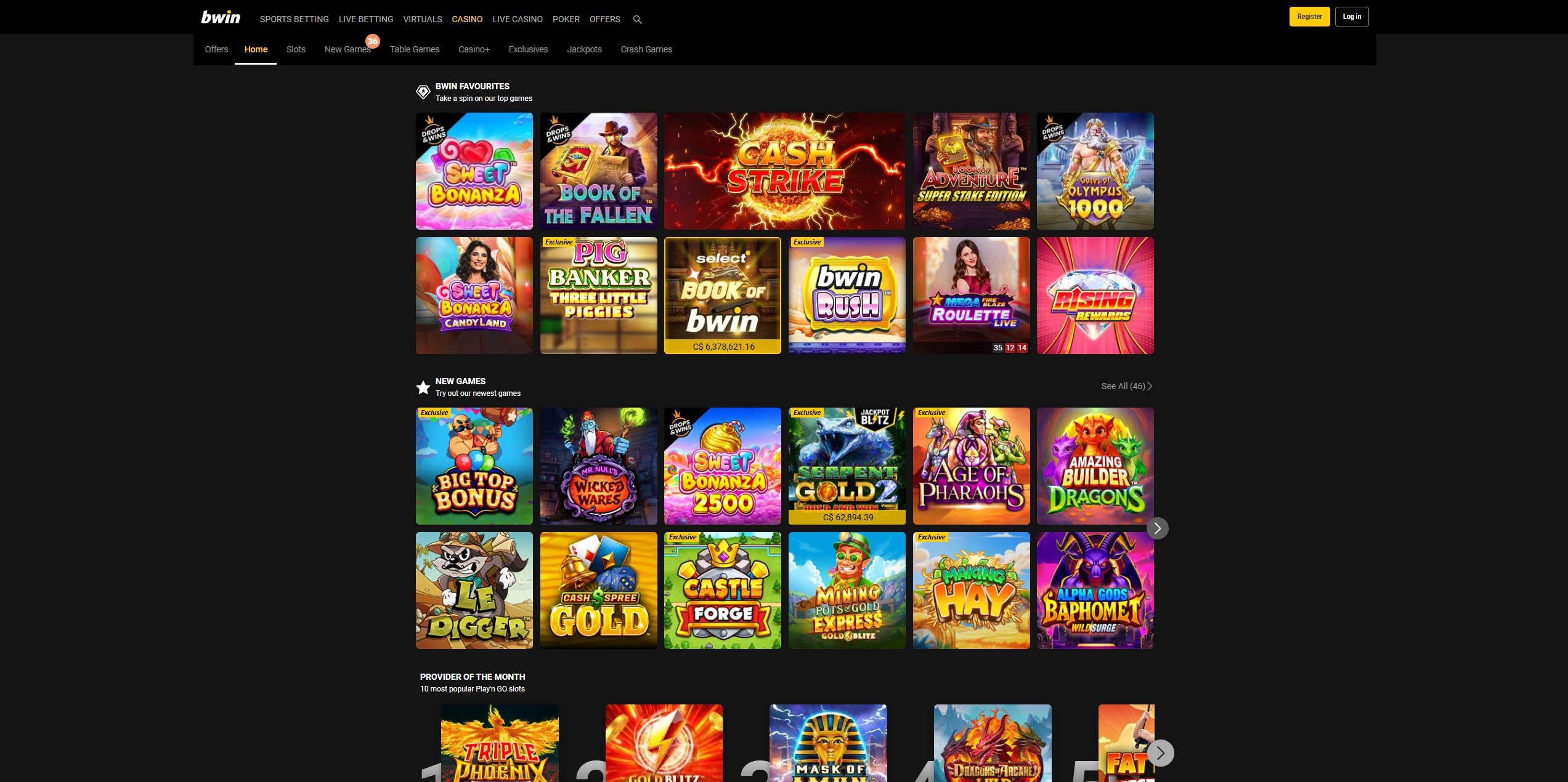 Bwin Casino screenshot 1
