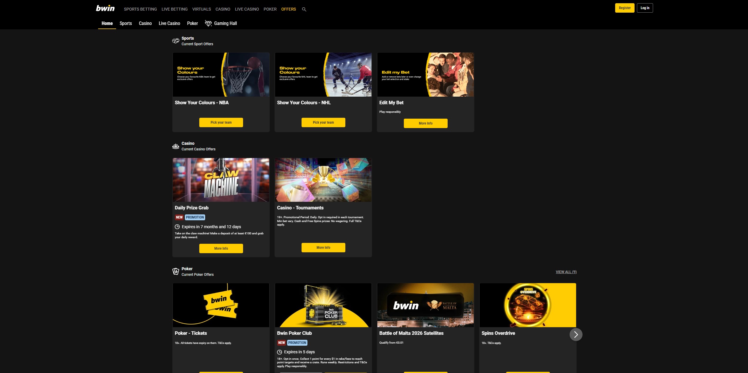 Bwin Casino screenshot 3