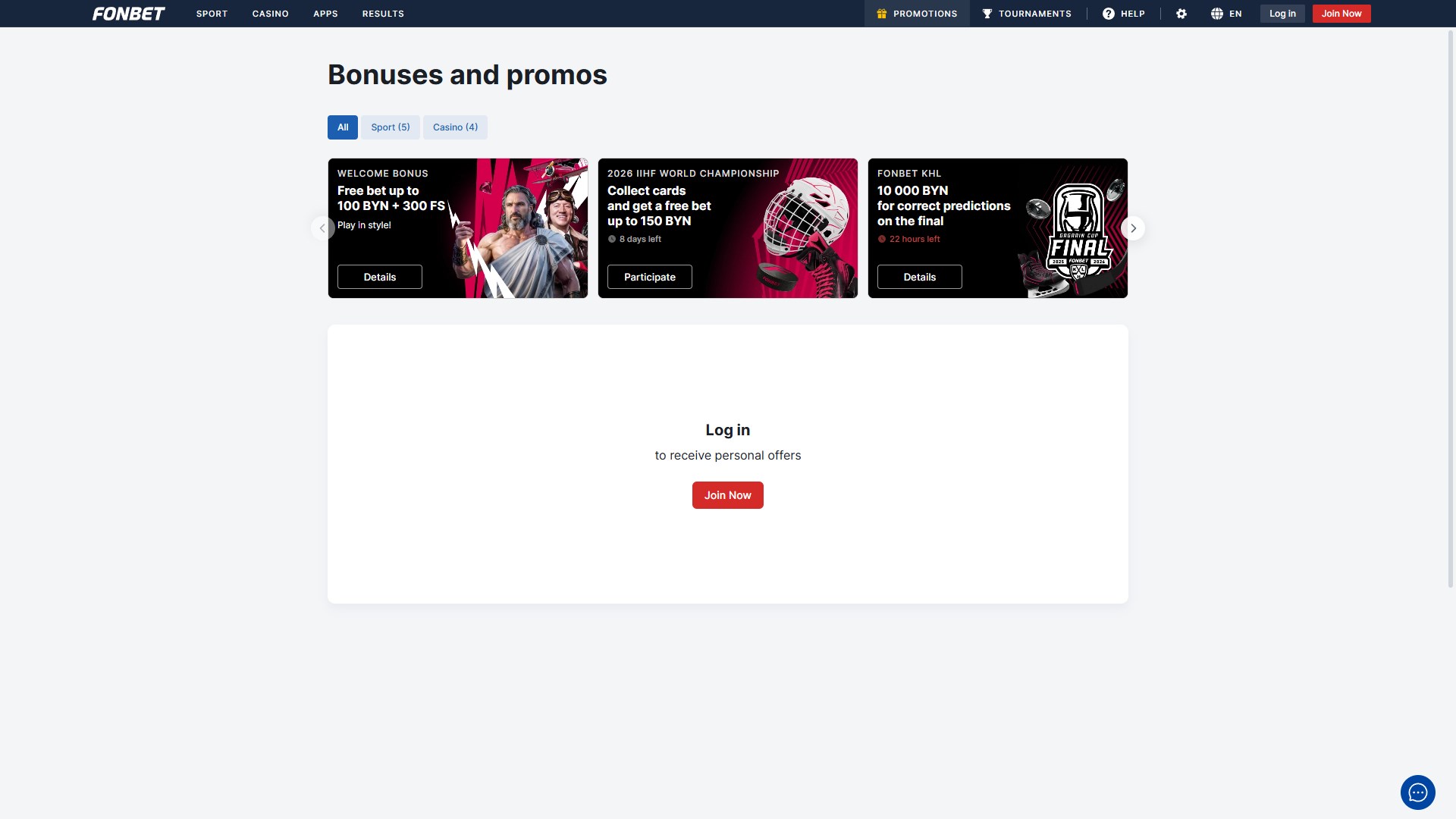 Fonbet Casino screenshot 3