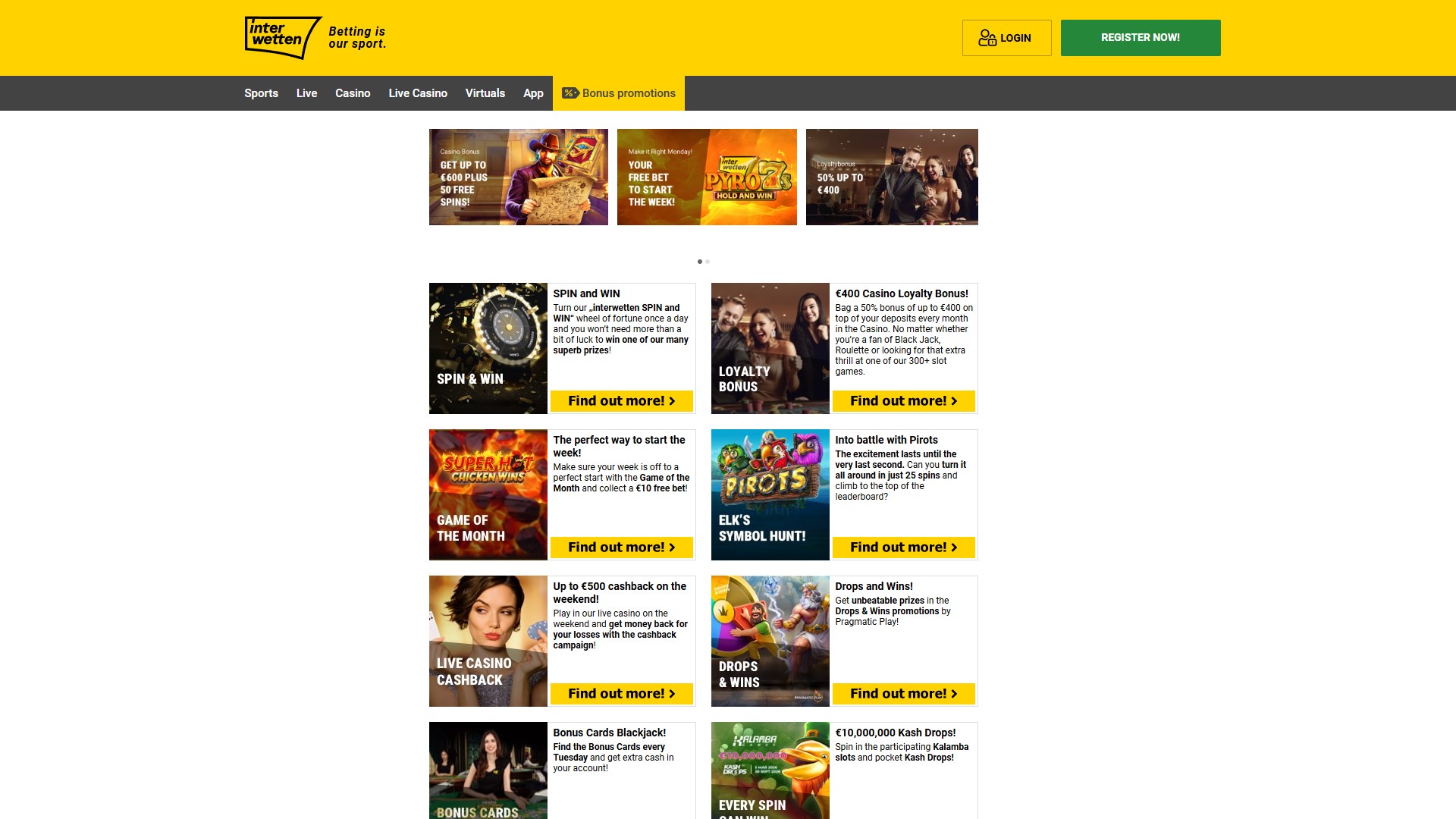 Interwetten Casino screenshot 3
