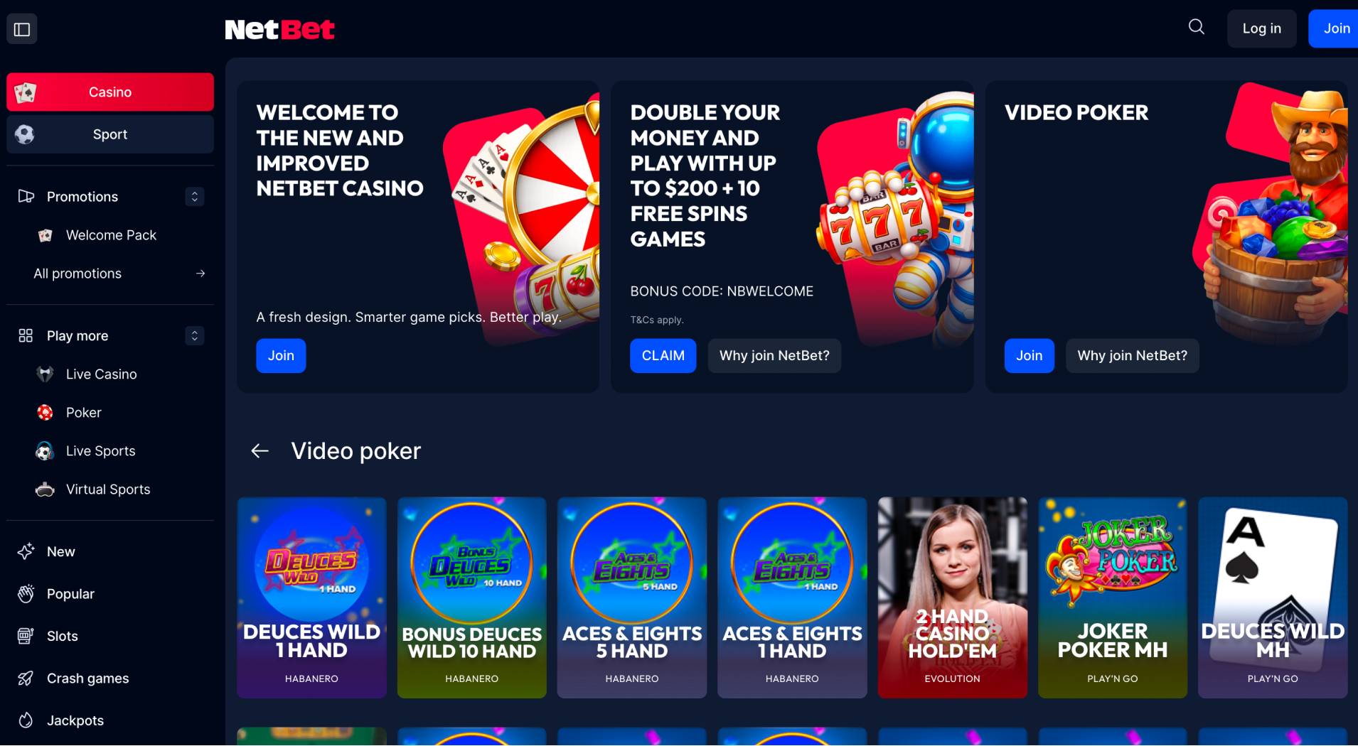 NetBet Casino screenshot 1