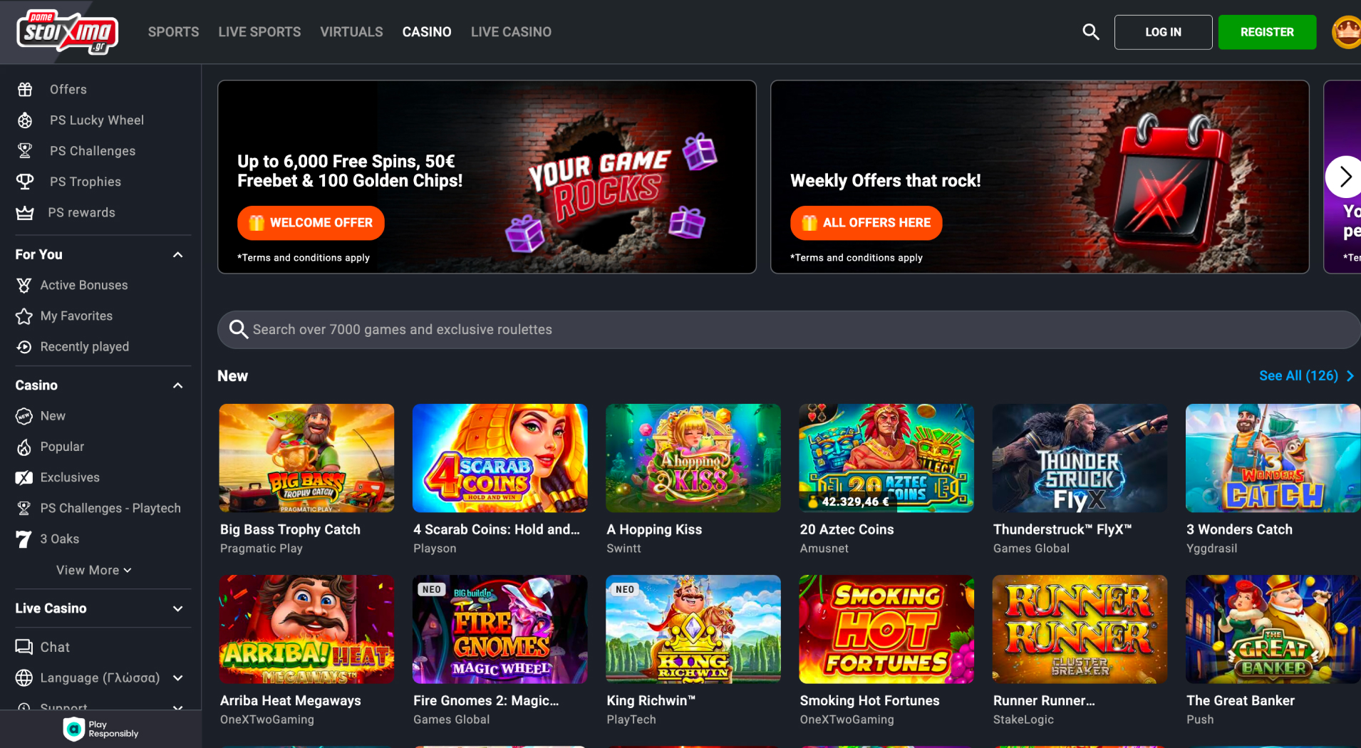 Pamestoixima Casino screenshot 1