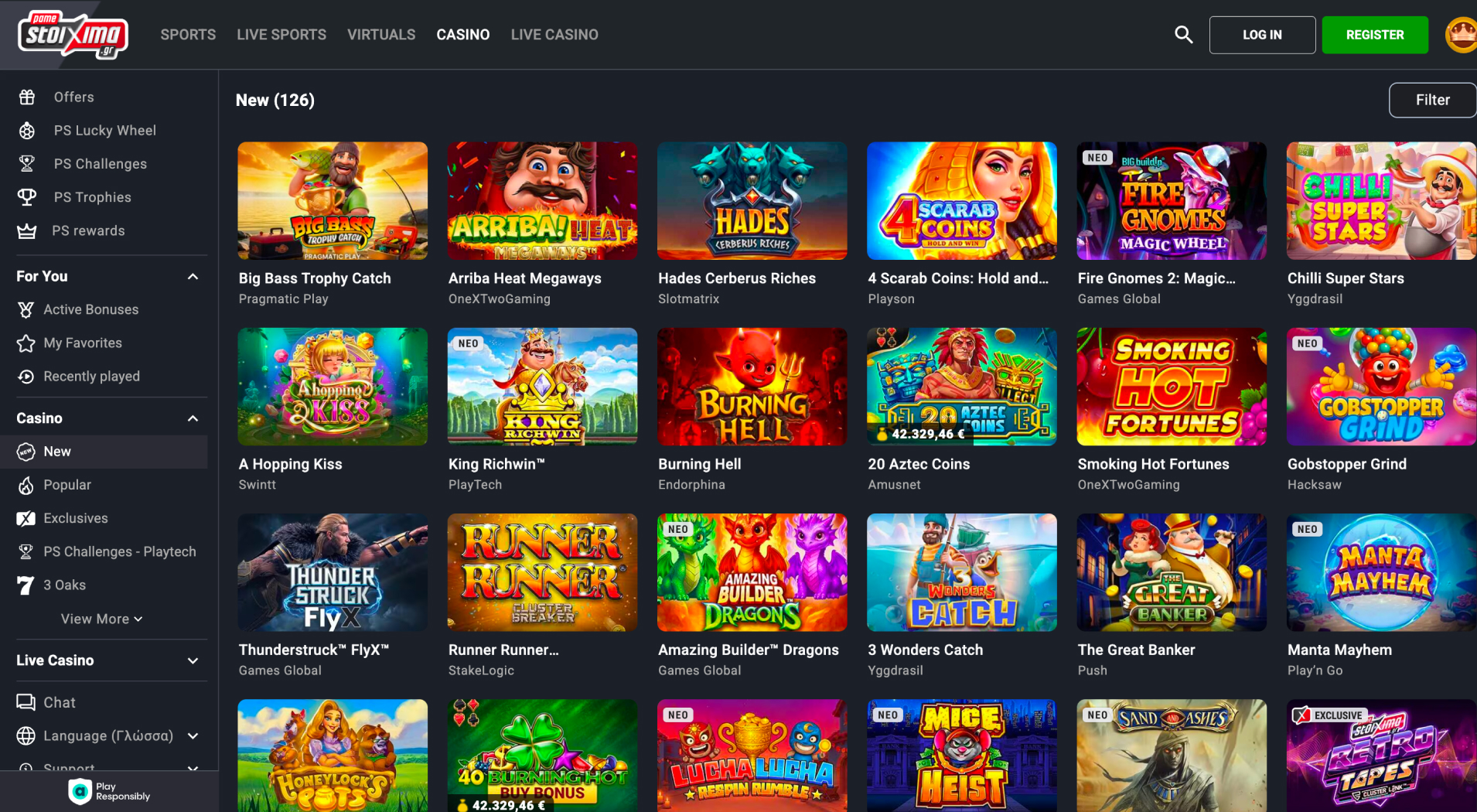 Pamestoixima Casino screenshot 5
