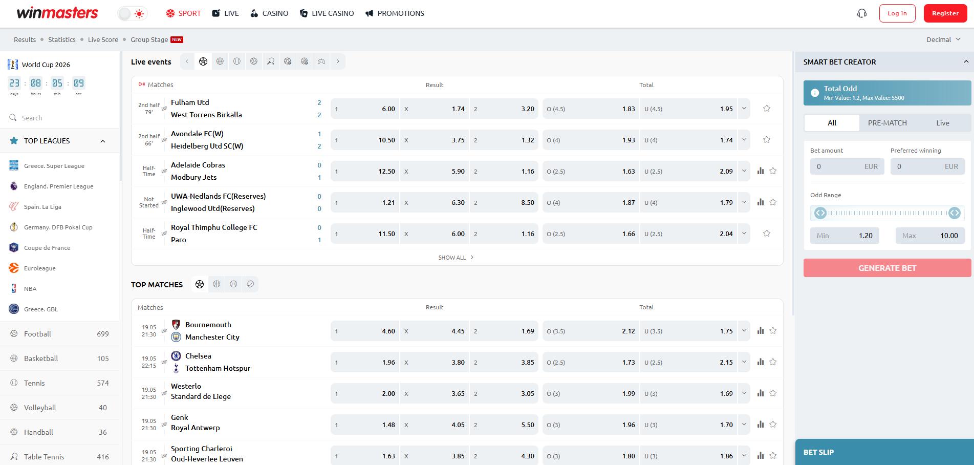 Winmasters Casino screenshot 5